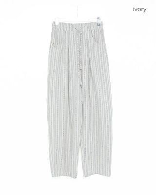 Striped Banding Pants