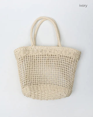 Rattan Mesh Shoulder Bag