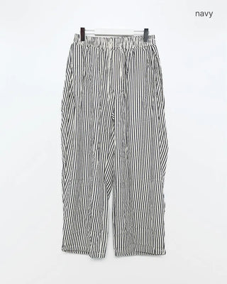 Striped pants with string waistband