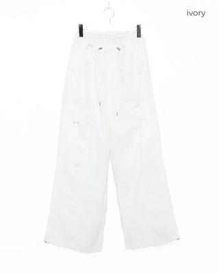 Wide-fit pants with string waistband