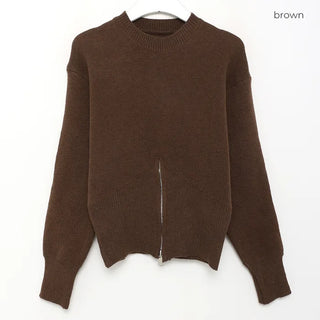 Half-zip knit