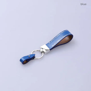 Lettering Leather Keyring
