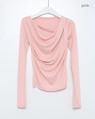 Shirring 2-Way T-Shirt