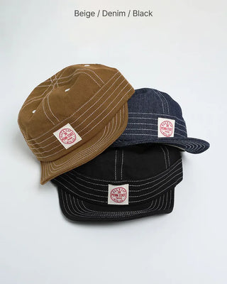 Denim Stitch Camp Cap