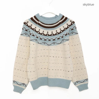 Nordic U-neck knit