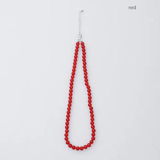 Red bead necklace