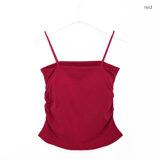Camisole with shirred cups