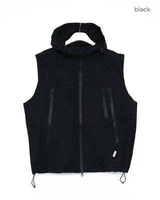 Double-zip hooded vest