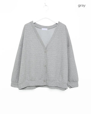 Three-button oversized cardigan