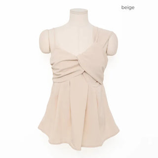 Asymmetrical Twist Bustier Blouse