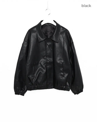Casual leather jacket