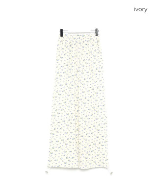 Floral Pattern Banding Pants