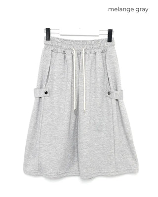 Adjustable Flare Bermuda Sweatpants