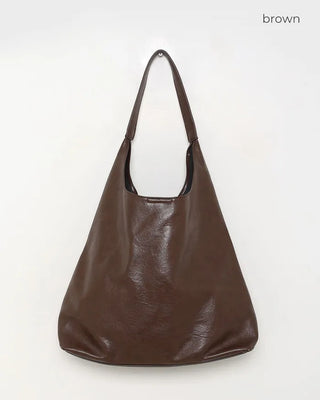 Square leather shoulder bag