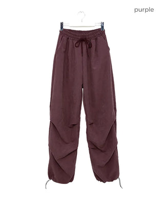 (Unisex) Washed Pintuck Wide Pants