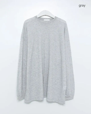 Oversized Long Sleeve Waffle T-Shirt