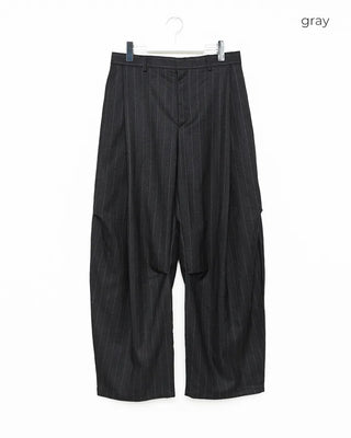 (Unisex) Striped Curved Slacks