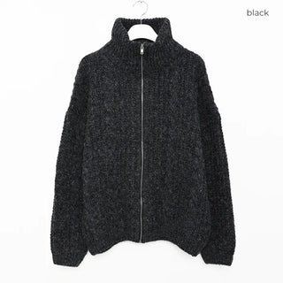 (Unisex) Warm Abel Cable Zip-Up