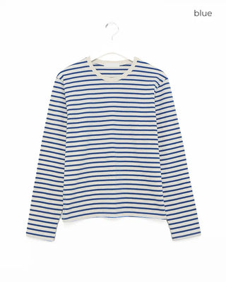 Crew neck striped T-shirt