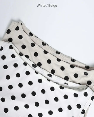 Polka Dot Round Neck Sleeveless