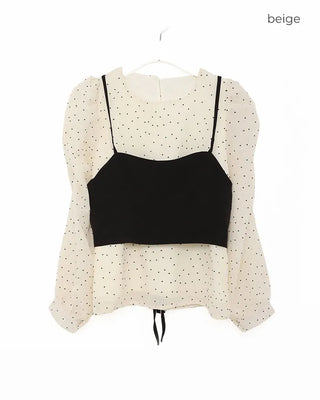 Bistier Dot Blouse Set