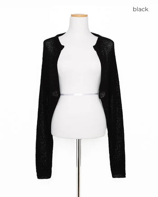 Cropped bolero cardigan