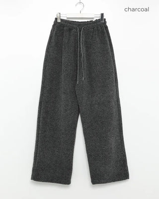 Drawstring wide sweatpants