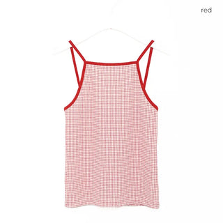 Checked halter neck sleeveless dress