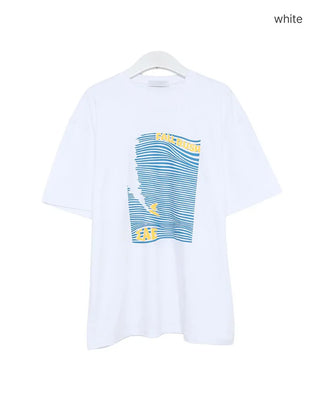 Surf print T-shirt