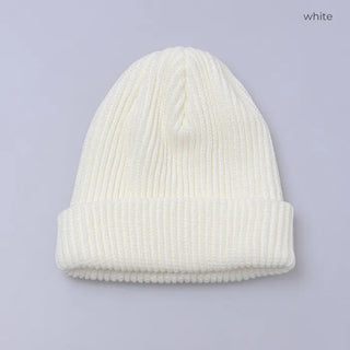 Basic color knit hat