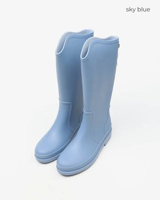 Colored long rain boots