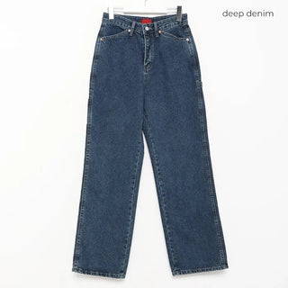Carpenter wide denim pants