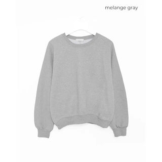 Round neck sleeve piping sweatshirt