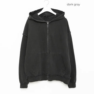 Pigmented Zip-Up Hoodie