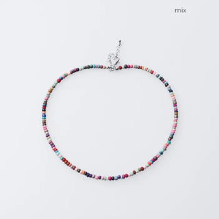 Asymmetrical Colorful Bead Necklace