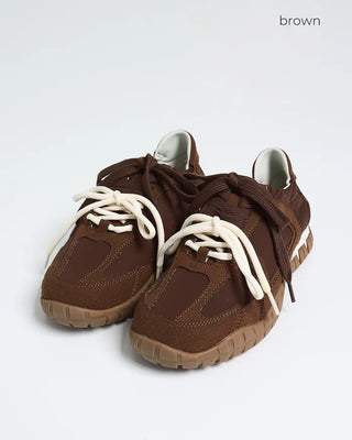 Two-tone strap sneakers