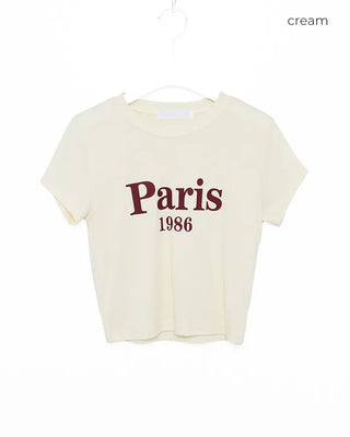 Paris crop t-shirt