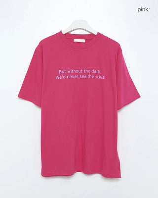 Round neck loose fit t-shirt