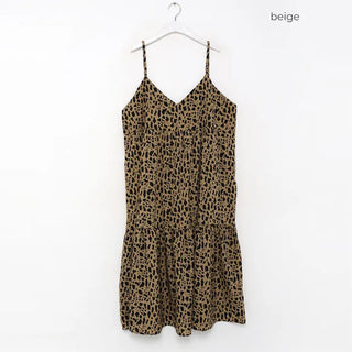 Leopard print long dress