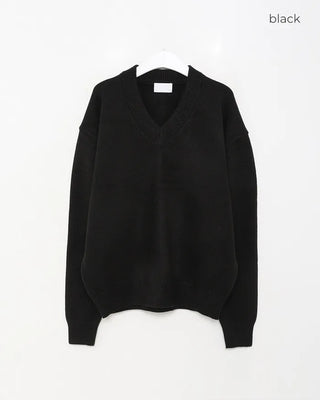 (Unisex) Basic V-neck knit