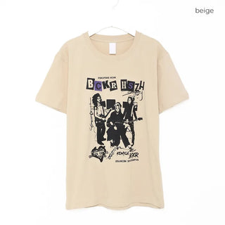 Rock band print short-sleeved T-shirt