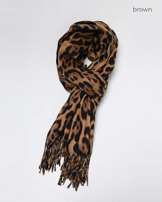 Leopard print scarf