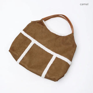 Sheepskin tote bag