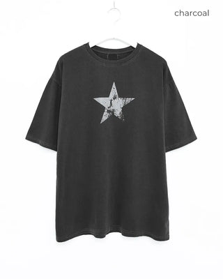 (Unisex) Pigment Star Half T-Shirt