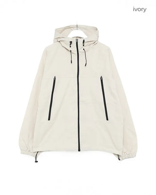 Oversized hooded windbreaker