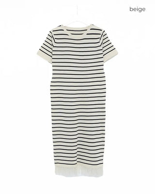Striped long dress