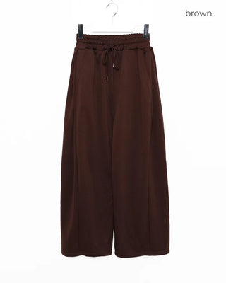 Elastic wide sweatpants