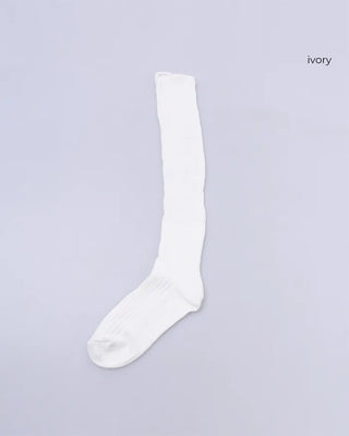 Loose long ribbed socks