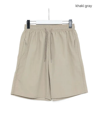 Nylon shorts with string waistband
