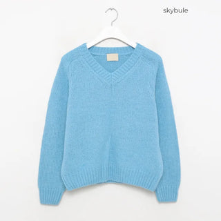 Vivid V-neck knit